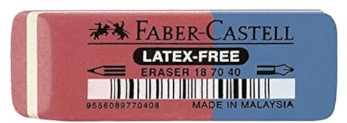 Faber-Castell 187040 - Radierer Latex-free, Tinte/Blei, 7070-40