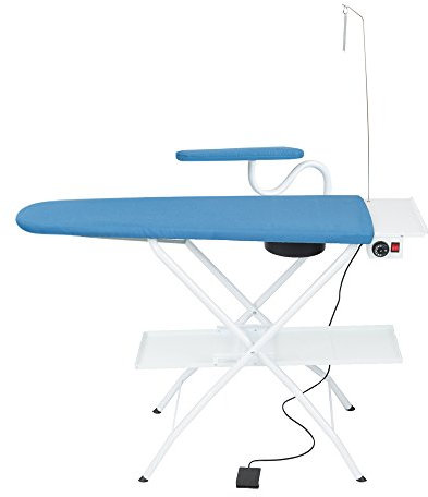 EOLO Asse da Stiro AS04 Professionale Piano Riscaldato Aspirante 112x42 cm Stabile Richiudibile Termostato Regolazione Temperatura Altezza Regolabile Stiramaniche Garanzia 5 anni A++ Made in Italy