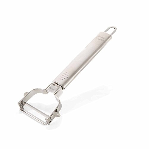 Novabest Gigant Multischäler - Edelstahl, Doppelklingig, Wellenschliff - Gemüse- und Obstschäler