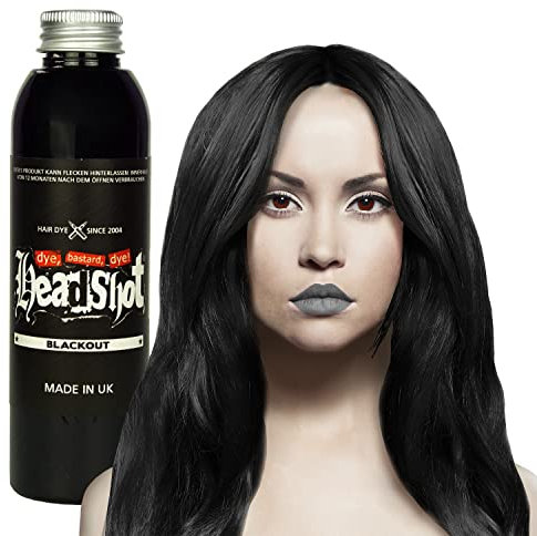Schwarze Haarfarbe Headshot Blackout Semi-permanente Haartönung 150 ml