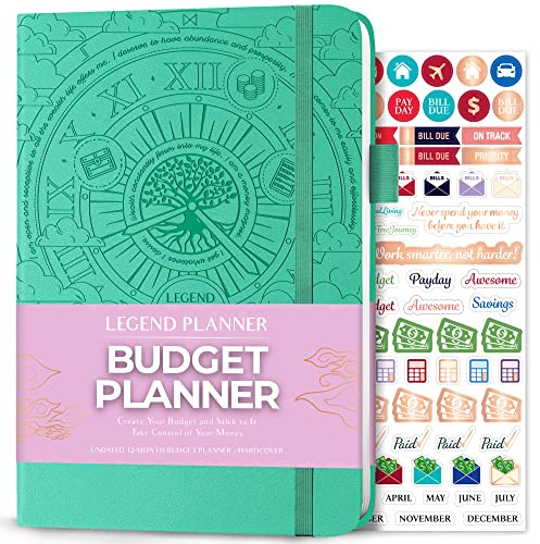 Clever Fox Budget Planner - Expense Tracker Notebook - Monthly Budgeting Organizer, Finance Logbook & Accounts Book, Bill Tracker, A5 (Mint Green)