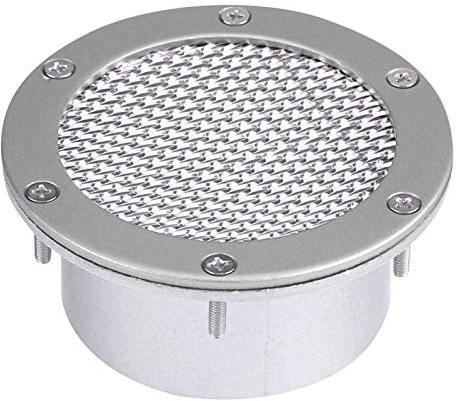 Entrada de ventilación de parachoques de rejilla de conducto de aire de carreras de coches universal para entrada de aire frío(Plata)