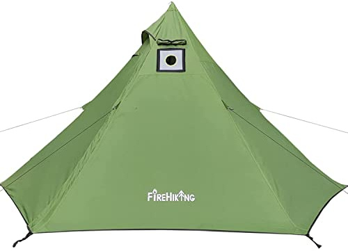 FireHiking Leichtes Warmzelt mit Herd Jack Camping Tipi Zelt für 1-2 Personen 4 Jahreszeiten