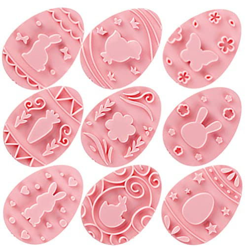 Hemoton Mini Tortiera 9Pcs Set Di Formine Per Biscotti Di Pasqua Mini 3D A Forma Di Coniglietto Pulcino Tagliabiscotti Pasqua Fondente Tagliapasta In Rilievo Per La Primavera