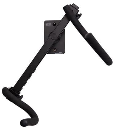 Gator Frameworks Wall Mount Instrument Hanger for Alto / Tenor Saxophones, Evenly Supports Weight (GFW-SAXHNGR-BLK)