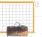 SIVENKE Rete da pallavolo pieghevole per pallavolo, 9,5 m x 1 m, rete di ricambio per giardino, spiaggia, sport, per volano, tennis, pallavolo, con borsa per il trasporto
