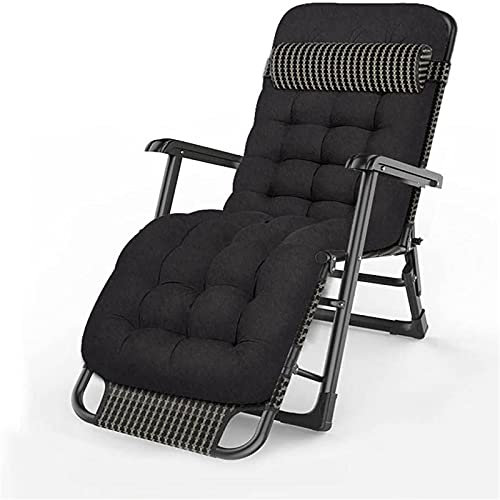 CCYENG Schwerelosigkeits-Relax-Liegestuhl, klappbare Liege-Gartenstühle, Sonnenliege, mit Wattepad, für Strand, Terrasse, Garten, Camping im Freien
