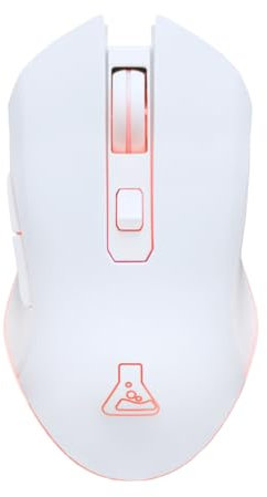 The G-Lab - Kult Helium Wireless - Souris Gamer sans Fil Blanche- Capteur Optique 6400 DPI, Rétroéclairage 7 Couleurs, 6 Boutons - Souris Gaming Ultra réactive- Compatible PC/PS4/PS5 – Blanche - New