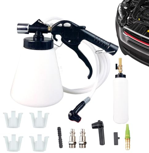 Vacuum Bleeder, Brake Bleeder Kit,1L manuell vakuumvätskepumpsats - Bromssystem avluftningsverktyg, bromsspolningsmaskin, pneumatisk bromsavluftning för de flesta bromsar