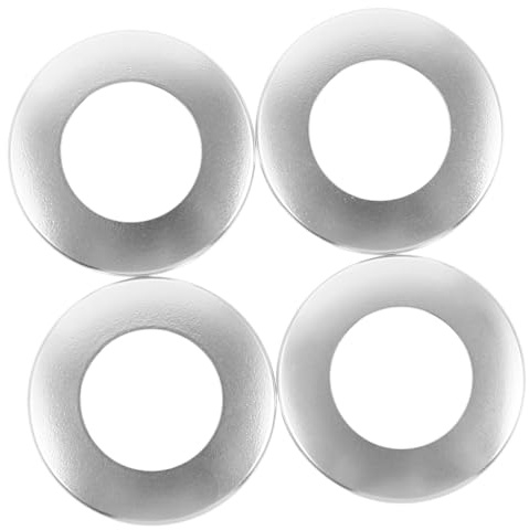 FUNOMOCYA 4pcs Automotive Door Lock Pin Cover Car Door Pull Pin Cover Sturdy Aluminum Decor for Car Interior