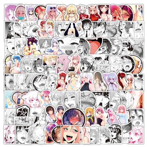 100 Stück Anime Sexy Girl Aufkleber Vinyl Erwachsene Bunny Girl Stickers,Laptop Wasserflasche Fahrrad Skateboard Motorrad Gitarre Computer Wasserdicht Ästhetisch Aufkleber für Jugendliche Kinder