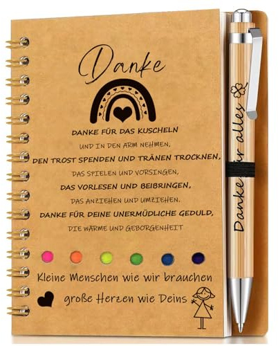Dankeschön Erzieherin Geschenk Notizbuch,Abschiedsgeschenk Erzieherin,Abschiedsgeschenk Kindergarten,Geschenk Erzieherin abschied,Abschiedsgeschenke für Kollegen,Kita Kindergarten (Style 1)