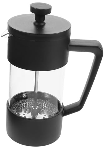 FUNNETOYU Cafetera de Vidrio Borosilicato Filtro Prensa Francesa para Café Frío para Casa y Camping Elegante y Funcional