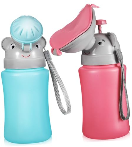 2 Pcs Portable Child Urinal Potty Bucket Abs Pp for Car Camping | Emergency Toilet, Lightweight Ergonomic Design, Easy Use with Good Sealing Performance