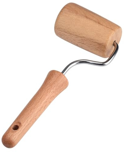 Cabilock Wooden Diamond Art Roller Rolling Tool and Rolling Clay Dough Khaki Rhinestone Roller for Pressing Diamonds with Sturdy Wood Material for DIY Craft and Home Use