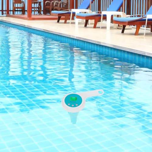 Caskunbsy Digitaler Wasserprüfer,Wassertester Trinkwasser Bluetooth-fähiger 6-in-1 Wasserprüfer und Schwimmbadwasserprüfer mit App-Verbindung