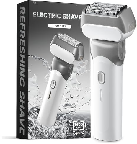 Electric Shaver Men, Foil Shaver, IPX7 Waterproof Rechargeable
