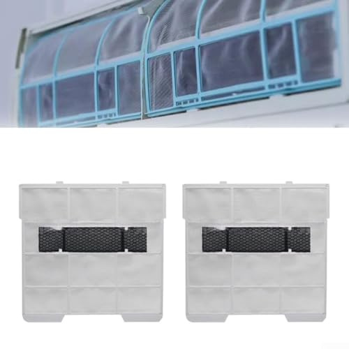 Staubdichter Filter für 1P 1,5 PS Split-Systeme, einfach zu installieren, Inneneinheit, Netzsieb, Ersatzteile (28,7 x 27 cm), 2 Stück