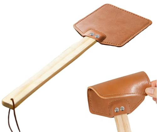 Matamoscas De Servicio Pesado - Trampa Portátil De Mano Con Mango Largo,Batidor De Moscas Con Anilla Para Colgar | Para Jardín Hogar Porche Camping Exterior Patio Trasero Terraza Interior Y Al Aire Li