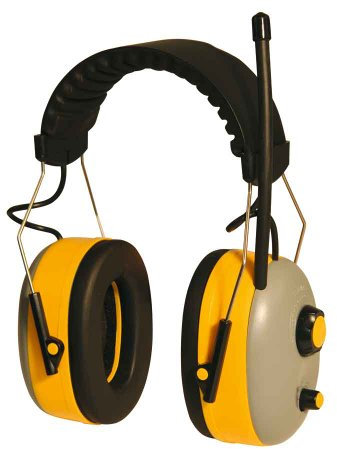 Kerbl 34725 Gehörschutz mit FM-Radio, Gelb