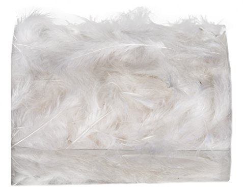 NaDeco Marabufedern in Weiß, Packung mit ca. 30g | Marabu-Federn | Dekofedern | Bastelfedern | Federn zum Basteln | Deko-Feder | Naturfedern | Osterdeko