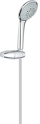 GROHE Euphoria 110 - Champagne Wandhalterset (3 Strahlarten, Antikalk-System, für Durchlauferhitzer geeignet), chrom, 27355000