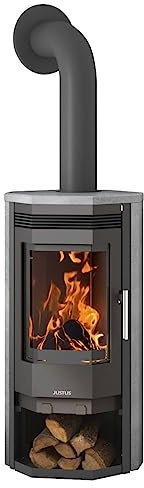 Justus 6531 22 Usedom 5 Kaminofen Stahl Gussgrau/Speckstein/A+