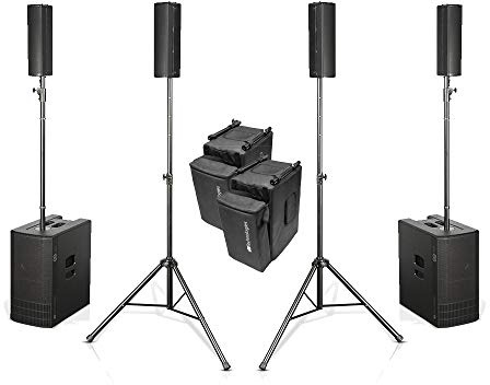 2x dB Technologies ES 1203 High Power Array System 2400W Speaker inc Cover