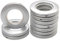 Coolty 32pcs Anillos de Cortina con Ojales Plastico Redondos para Cortina de Ventana, Cortina de Ducha, 40mm Diámetro Interior (Plateado)