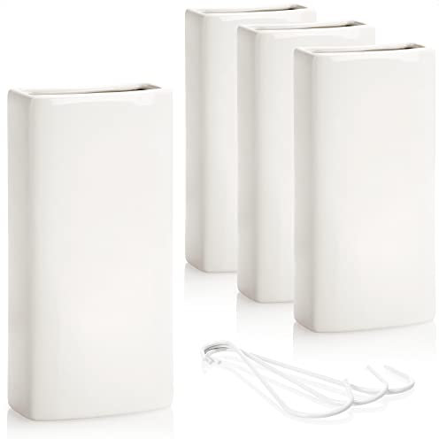 COM-FOUR® 4x umidificatore d'aria riscaldamento - umidificatore d'aria del radiatore - sospensione interna - evaporatore dell'acqua di riscaldamento in ceramica (bianco - sospensione interna)