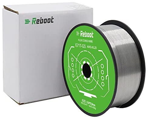 Reboot Fülldraht 0,8mm E71T-GS MIG Schweißdraht für Schweißgerät ohne Gas MIG/MAG FLUX Schweißdraht,draht für schweißgerät,0.5KG