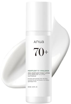 ANUA Heartleaf Daily Lotion, Face Moisturizer with Hyaluronic Acid for Sensitive Skin, Lightweight, Korean Skin Care 200ml/6.76fl.oz.