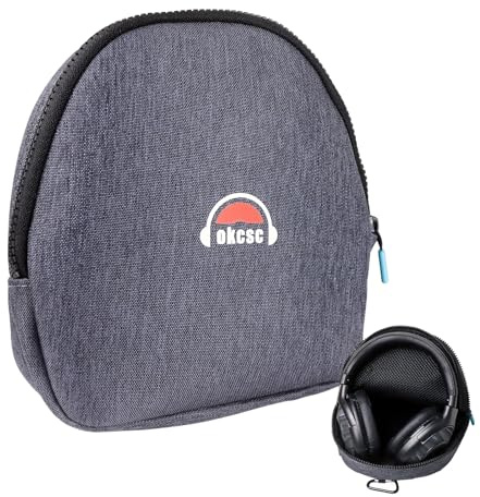 Sony, JBL, Beats, Bose Portable Headphone Bag - Soft Buff Case for Travel, Lightweight Pouch