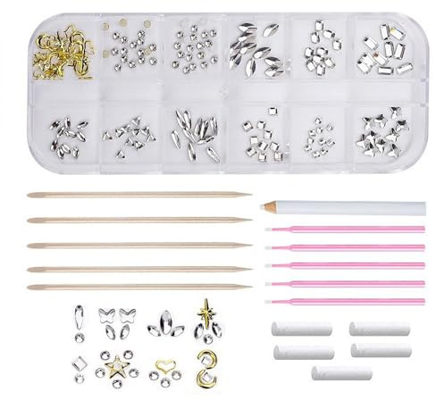 Kit de pierres dentaires – Bijoux de dents – Kit de pierres dentaires – Kit de pierres dentaires pour dents – Décoration tendance pour un sourire brillant