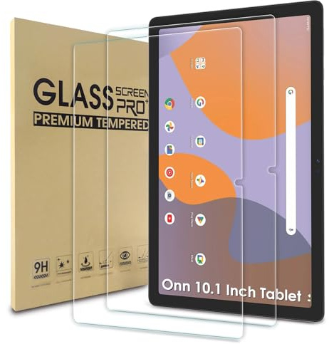 WD&CD 2 Pack Screen Protector Compatible with Onn 10.1 Inch Tablet (2024 Model 100135925), Tempered Glass Film Replacement for Onn 10.1 Inch Tablet 2024【Anti Scratch 】【Anti Bubble】【High Definition】