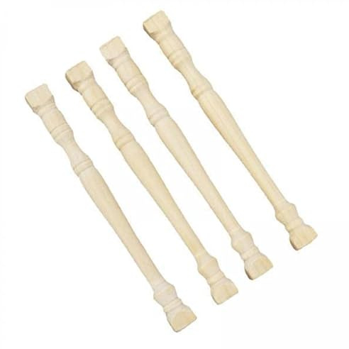 Generic Balustrade En Bois pour Maison de Poupée Rétro 1:12, 3x4 Pièces, pour Bricolage et Artisanat