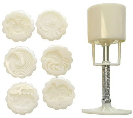 Moldes para tartas de luna y flores, diseño de animales, festival de mediados de otoño, para hacer pasteles, galletas, presión de mano, para pasteles de luna, herramienta para hornear