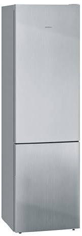 Siemens KG39E4LBA, iQ500, Kühl-Gefrierkombination Freistehend, 201 x 60 cm, 249 L Kühlen & 94 L Gefrieren, lowFrost, bigBox für großes Gefriergut, Verschiebbare Glasablagen, LED-Licht, Metall-Optik