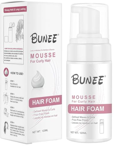 120 ml Professionals Mousse Fissante per Capelli,Schiuma di fissaggio per capelli,Extra Volume Schiuma per Capelli a Fissaggio,Lunga Tenuta,impermeabile,Azione Idratante non si attacca