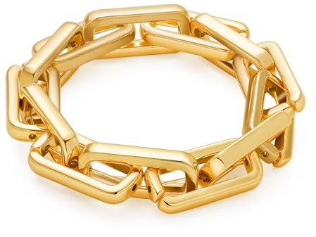 WOWORAMA Gold Chunky Link Chain Bracelets for Women