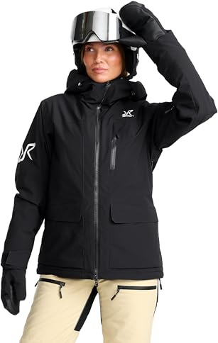 RevolutionRace AccXel Insulated 2L Ski Jacket da Donna, Giacca da Sci Resistente e Calda con Recco, Black, M