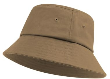 Zylioo Cappello alla pescatora XXL in lino, unisex, traspirante, leggero, estivo, regolabile, casual, per attività all'aperto, Caffè, XX-Large