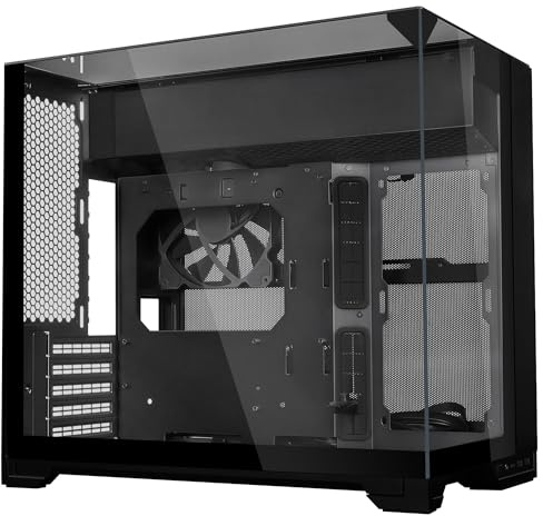 Lian Li O11 Vision-M mATX Showcase Dual-Chamber PC-Gehäuse, Schwarz