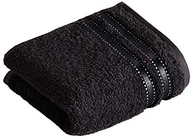 Vossen Cult de Luxe Gästetuch 30 x 50 cm schwarz