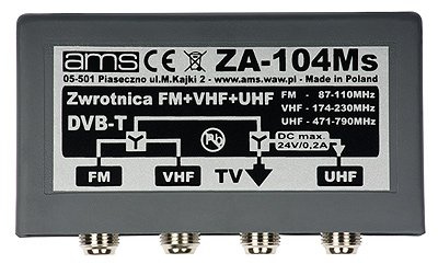 Danitech Antenne Einspeiseweiche ZA 104Ms FM DAB Radio Kanäle 6-12, 21-69/75 TV DVB-T