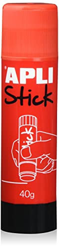 Apli Kids 12147 Stick di colla adesiva, 40 g, Rosso, 1 pezzo