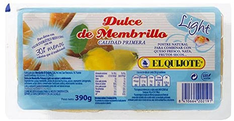 El Quijote - Mela cotogna dolce leggera 390G - Essenza di buona frutta - Ideale per i dessert o il dessert -