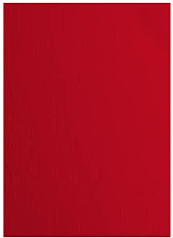 Vaessen Creative 2928-030A4 Florence Cardstock Papier, Rot, 216 Gramm/m², DIN A4, 10 Stück, Textur, für Scrapbooking, Kartenherstellung, Stanzen und andere Papierbasteleien, Poppy