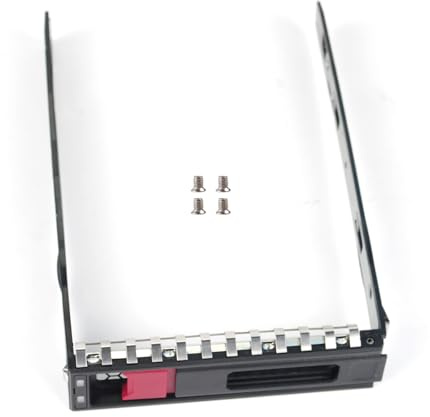 Heretom 3,5- Zoll LFF SAS SATA Hot-Swap Festplattenrahmen Festplatte Laufwerk Tablett Tray Caddy für HP ProLiant ML30 DL20 BL460c G10 Gen10 Server (Nicht für 2,5 Zoll)