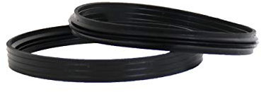 LANZZAS Anello di tenuta in silicone, per diametro Ø 100 mm, guarnizione di ricambio per tubi a pellet (per manicotti interni)